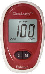 GlucoLeader Enhance Red Meter